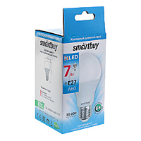 Лампа Smartbuy A60 7Вт 6000K Е27 650Лм (100)