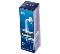 Лампа Camelion JD 220B 35Вт G4 капсула галогенная (100)