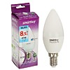 Лампа Smartbuy C37 8.5W 4000K E14 700Лм (свеча) Лампа Smartbuy C37 8.5W 4000K E14 700Лм (свеча)
