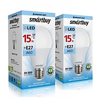 Лампа Smartbuy А60 15Вт 4000К Е27 1200Лм (100)