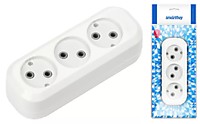 Колодка Smartbuy 3гн б/з 10А (100)