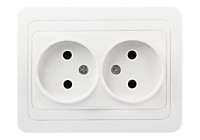 Розетка Smartbuy Марс белый 2-ая б/з керамика (10/200)