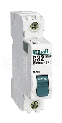 Авт.выкл. DEKraft 1P 32A  4,5кА С ВА-101 (12)