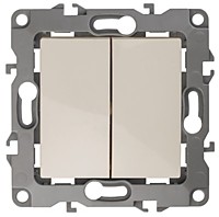 Механизм выкл.Эра-12 2кл без лапок слоновая кость (10)