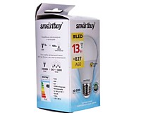 Лампа Smartbuy А60 13Вт 3000К Е27 960Лм (100)