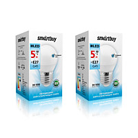 Лампа Smartbuy G45 5Вт 4000К Е27 470Лм (шарик) (100)