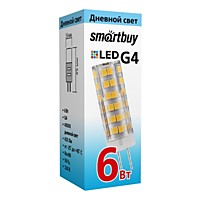 Лампа Smartbuy G4 220В 6Вт 4000К 420Лм