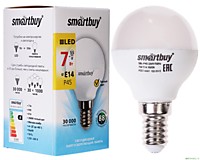 Лампа Smartbuy Р45-07W/3000/Е14 (шарик)