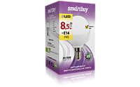 Лампа Smartbuy Р45-8,5W/3000/Е14 (шарик)