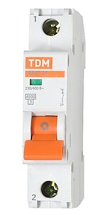 Авт.выкл. TDM 1P 10A 4,5кА С ВА47-63 (12/120)