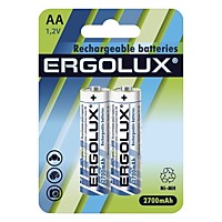 Аккуммулятор NiMh R6 2700mAч Ergolux 2xBL (24/384)