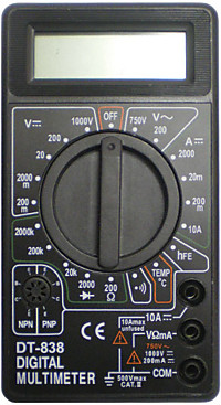 Мультиметр DT-838 (темп.) (60)