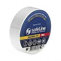 Изолента Safeline 15мм/10м белая (10/250)