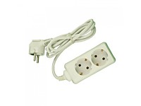 Удлинитель Smartbuy 2гн 3м с/з ПВС 3х1 (40)