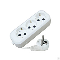 Удлинитель Smartbuy 3гн 3м с/з ПВС 3х1 (40)