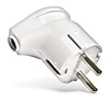 Вилка Smartbuy угловая с/з белая 16А (50/600)