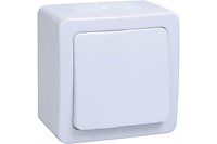 Выкл. IEK Гермес 1кл. IP54 белый (10/100)