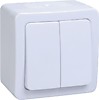 Выключатель IEK Гермес 2кл. IP54 белый (10/100) Выключатель IEK Гермес 2кл. IP54 белый (10/100)
