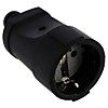 Штепсельное гнездо Smartbuy 16A с/з черный (40)