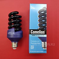 Лампа Camelion LN 26-FS/BLB/E27 ультрафиолет (25)
