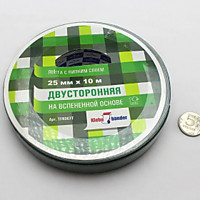 Лента Klebebander 25х10м двусторонняя на вспененной основе (6/36)
