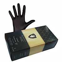 Перчатки нитрил L 100шт черный Safe&Care (10)
