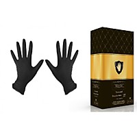 Перчатки нитрил М 100шт черный Safe&Care (10)