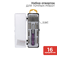 Набор отверток для точныx работ 16 предметов REXANT