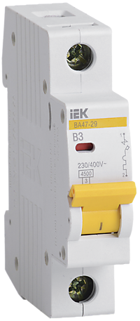 Авт.выкл. IEK 1P  3A  4,5kA C  BA47-29 (12/144)