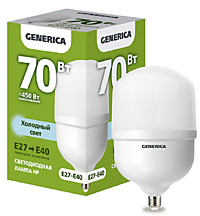 Лампа IEK GENERICA HP 70Вт Е40 6500К 7000Лм d161x276мм (12)