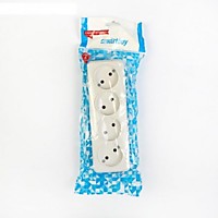 Розетка Smartbuy Юпитер 4-ая б/з белый (8/80)