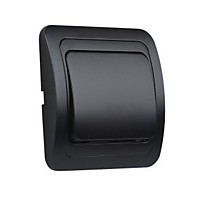 Выкл. Smartbuy Марс чёрный 1кл керамика (10/200) 