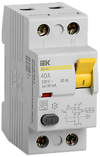 УЗО IEK 2P 40A 30mA ВД1-63 (4/48)