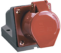 Розетка ССИ-124 IEK 3P+PE 32А стационарная 380В IP44 (10)