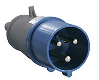 Вилка IEK 023 2Р+РЕ 32А 220В IP44 (10)