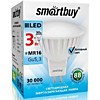 Лампа Smartbuy MR16 GU5.3 3W 4000K 220Лм (100)