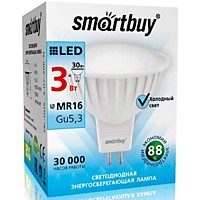 Лампа Smartbuy MR16 GU5.3 3W 4000K 220Лм (100)