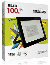 Прожектор Smartbuy FLSMD 100Вт 6500К IP65 8000Лм черный (20)