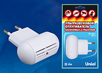 Отпугиватель Uniel UDR-E10 30м2 насекомых и грызунов белый (10)