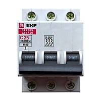 Авт.выкл. EKF 3P 25A  4,5kA C BA47-63 (4/40)