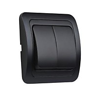 Выкл. Smartbuy Марс черный 2кл керамика (10/200)