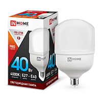Лампа IN-HOME HP-PRO 40Вт 4000К 3800Лм Е27/Е40 D100x181мм (10)