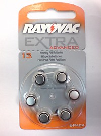 Батарейка для слуховых аппаратов Rayovac ZA13 6хBL Acoustic (60)