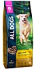 ALL DOGS корм сухой д/взр. соб. с курицей 20кг пп