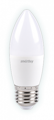 Лампа Smartbuy С37 9,5Вт 6000К Е27 900Лм свеча (100)